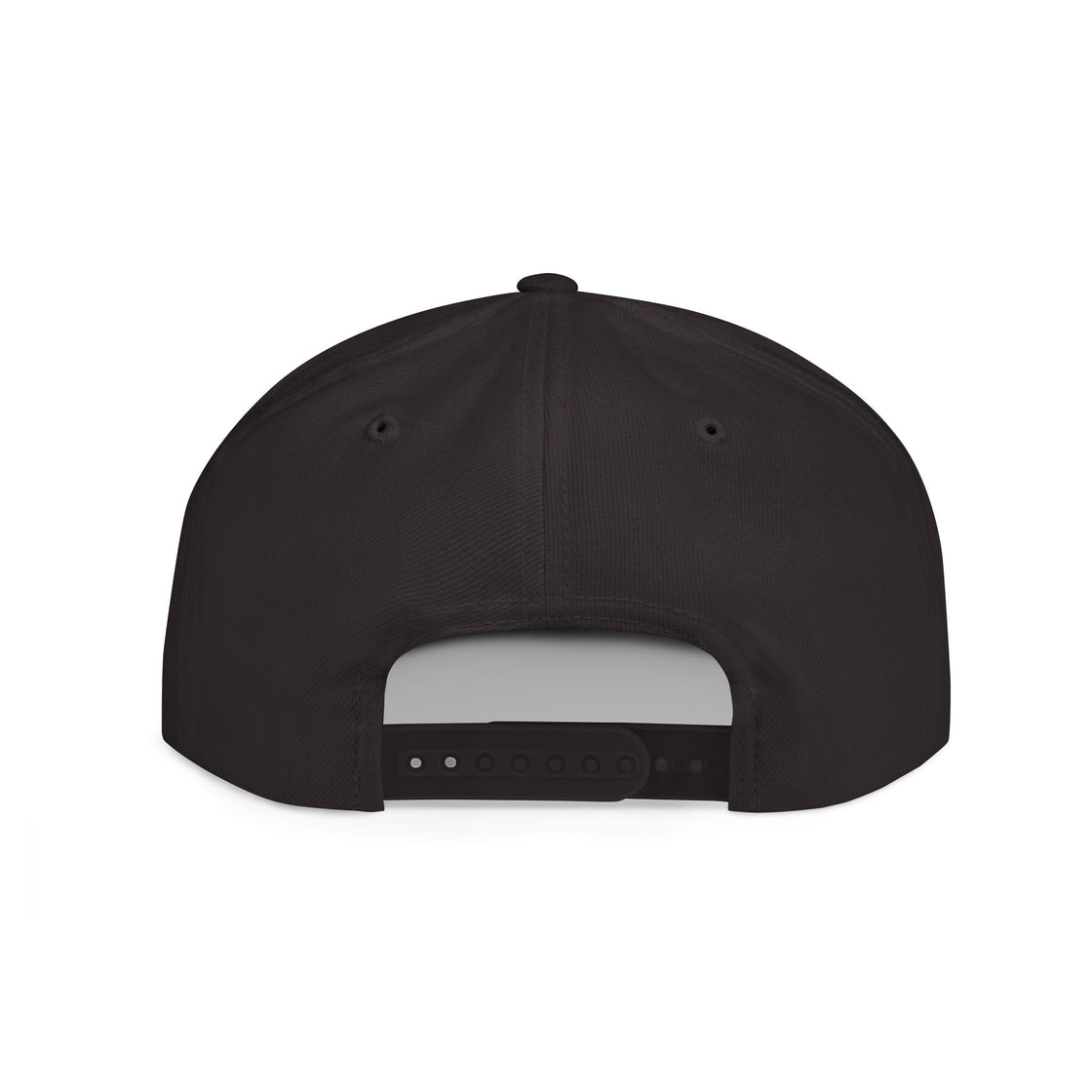 black flat bill hat