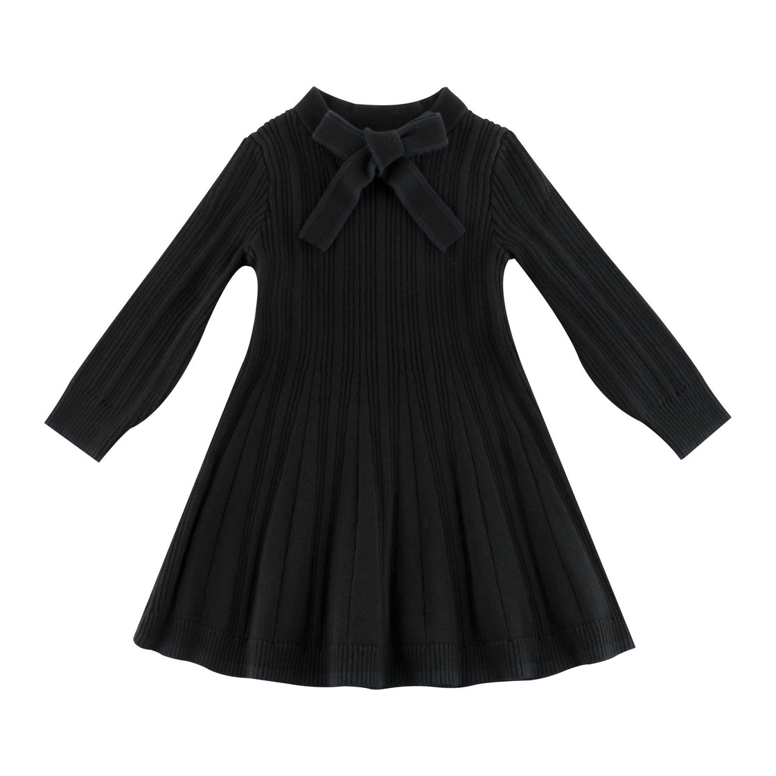 Black long sleeve dress for baby girl